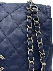 Chanel | Small Accordion Crossbody Bag | Lambskin | Silver Hardware