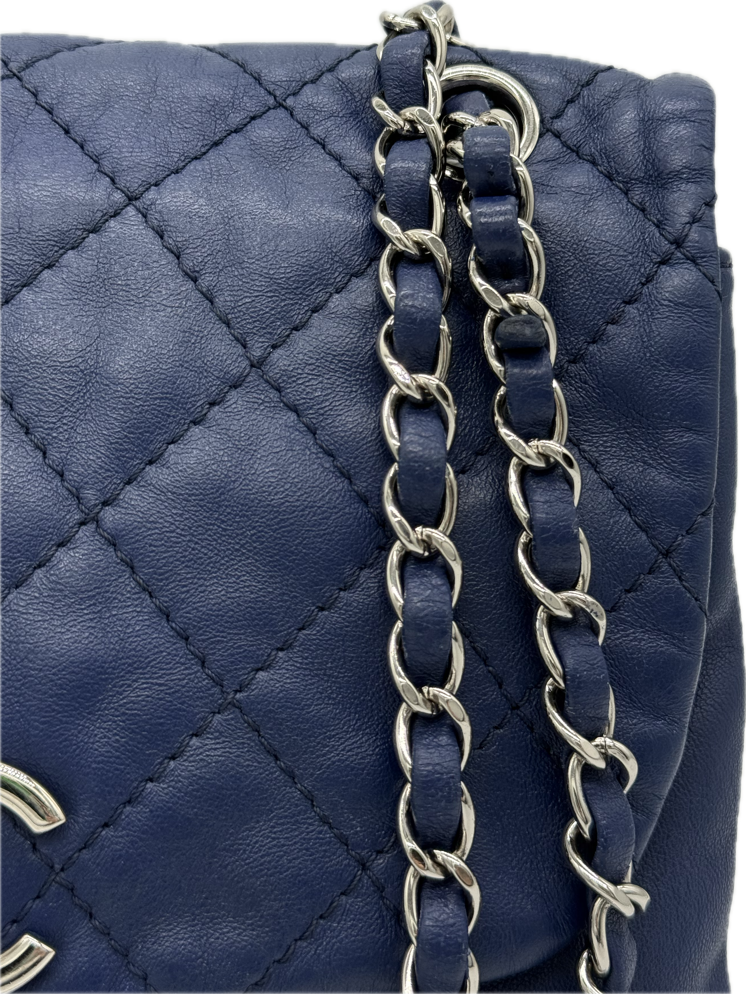 Chanel | Small Accordion Crossbody Bag | Lambskin | Silver Hardware