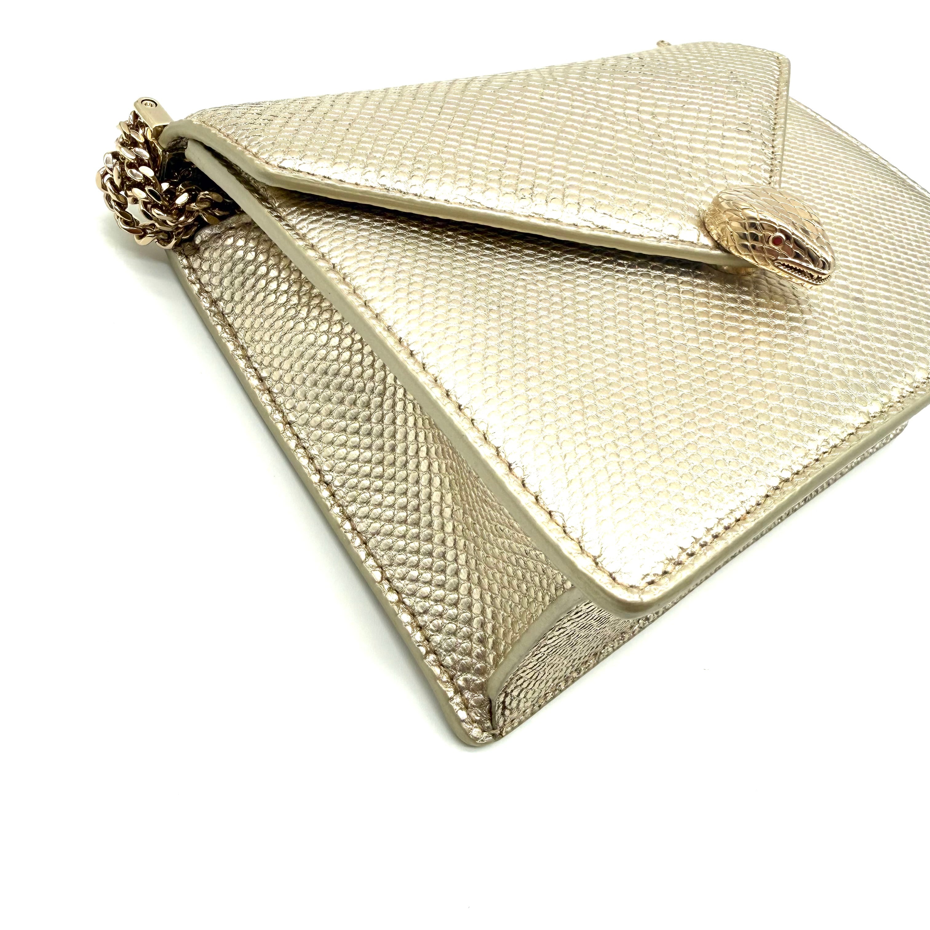 Bvlgari Serpenti Forever | Metallic Gold Leather | Gold Hardware