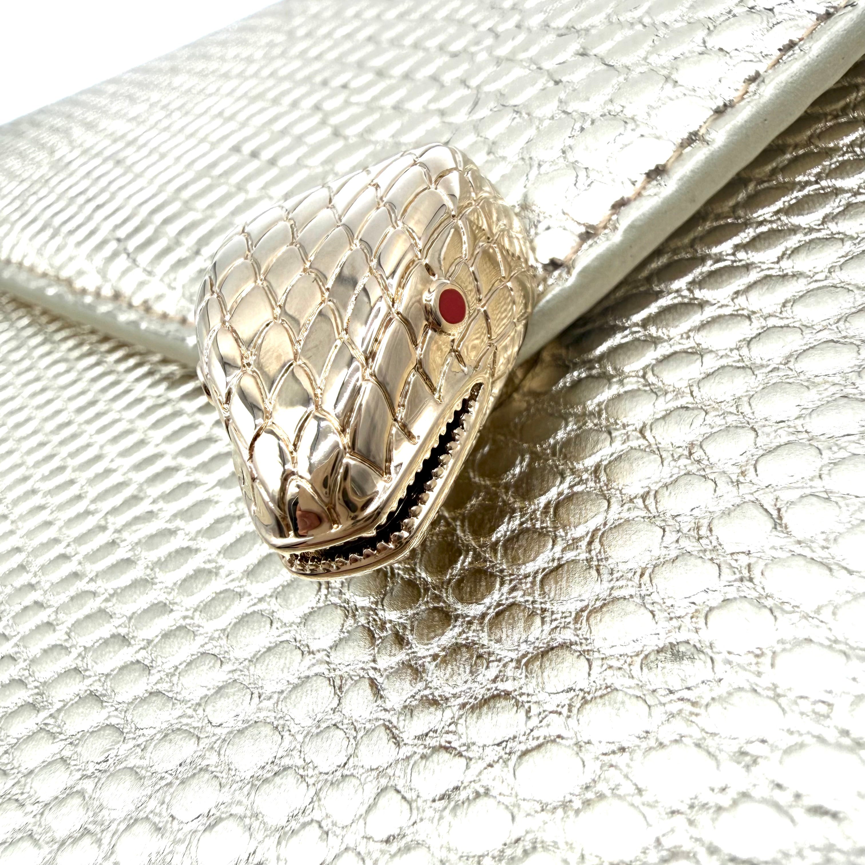 Bvlgari Serpenti Forever | Metallic Gold Leather | Gold Hardware
