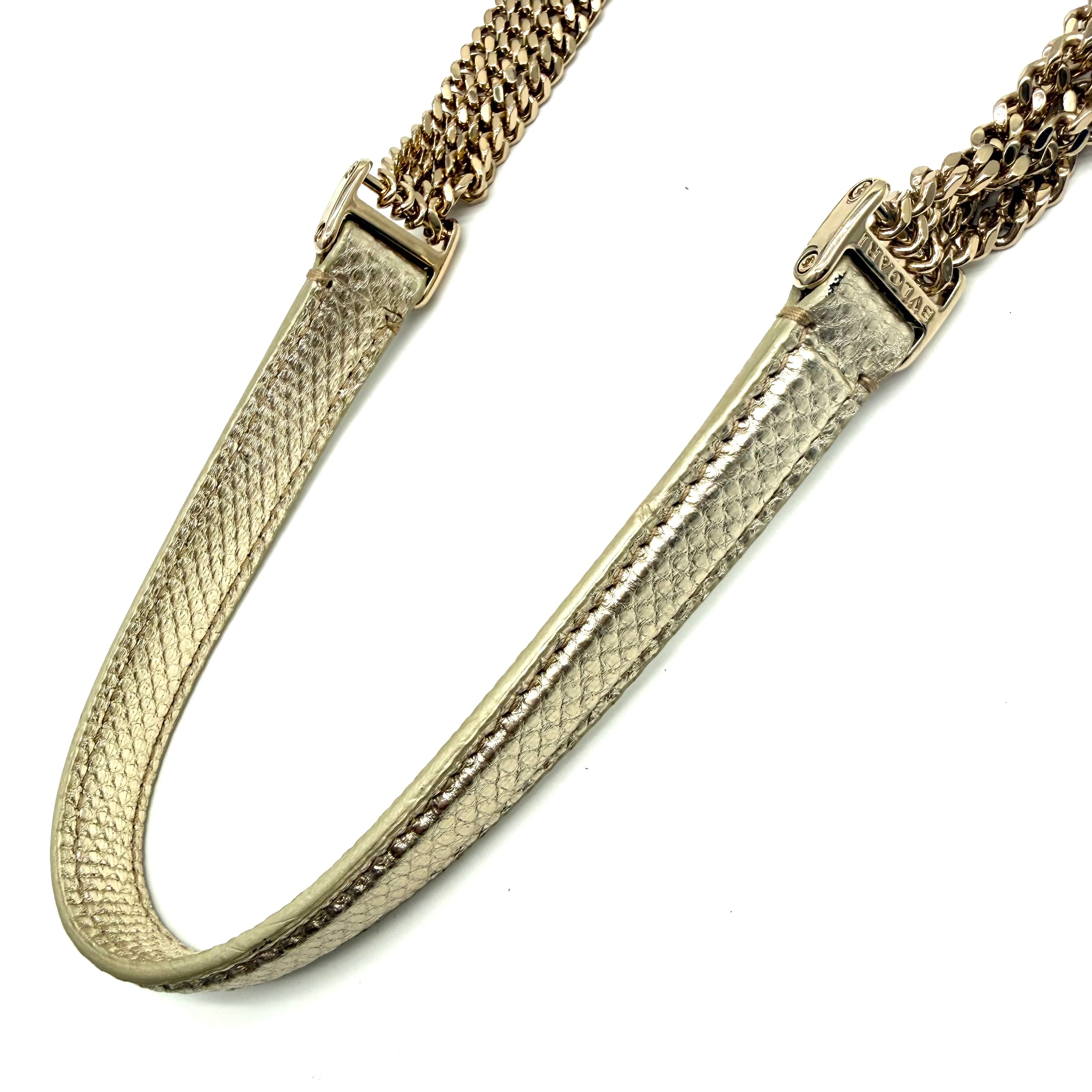 Bvlgari Serpenti Forever | Metallic Gold Leather | Gold Hardware