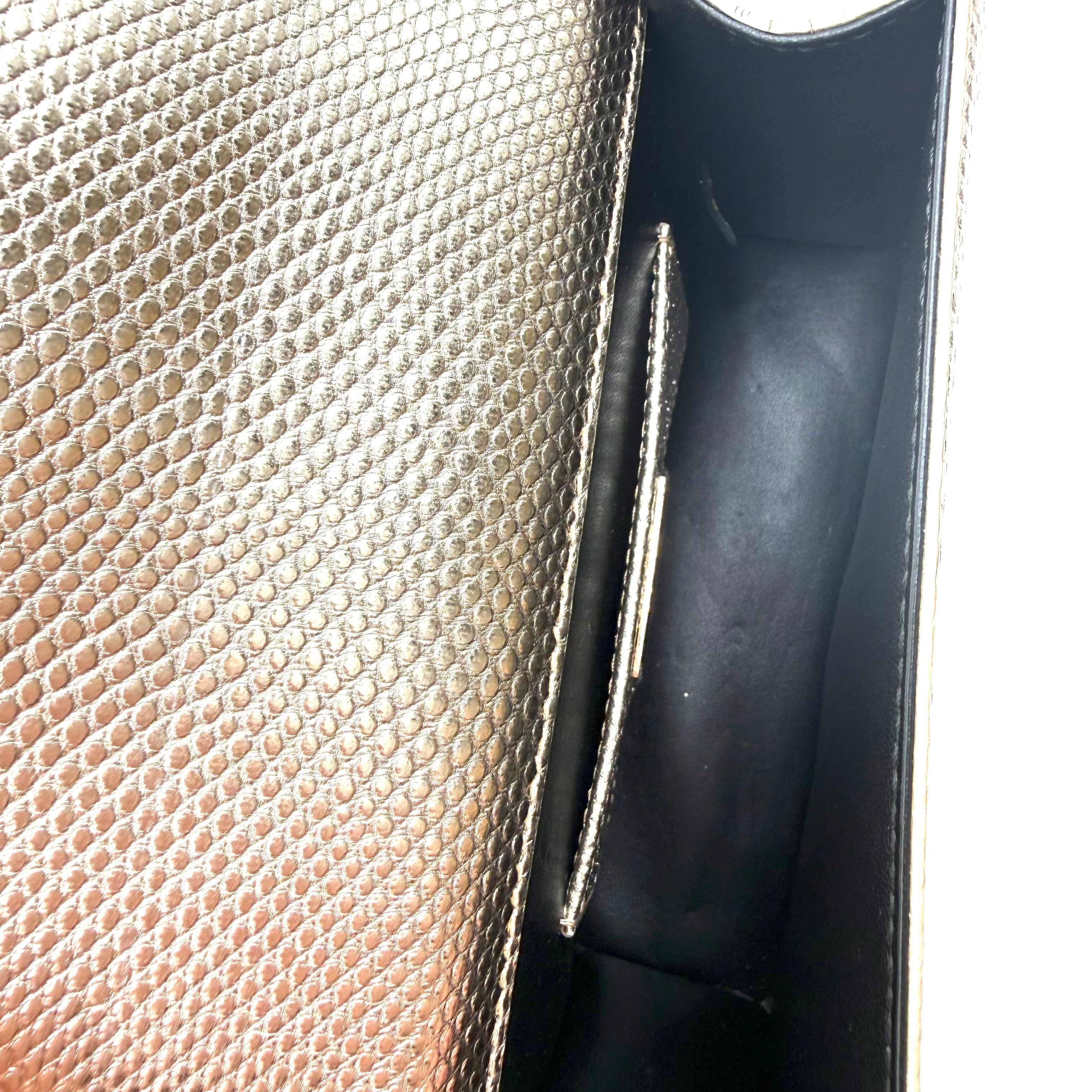 Bvlgari Serpenti Forever | Metallic Gold Leather | Gold Hardware