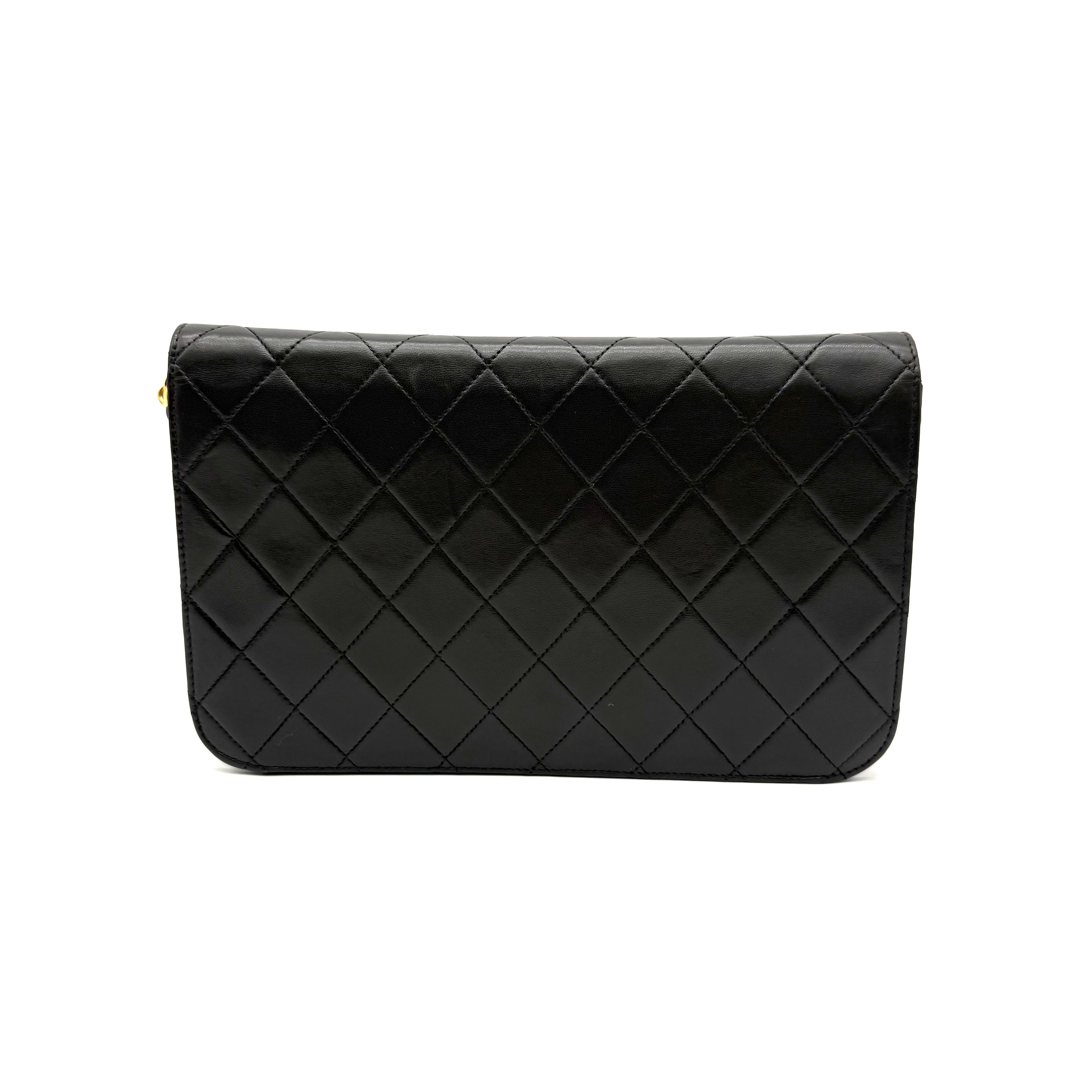 Chanel Vintage Full Flap | Black Quilted Lambskin | Gold Hardware