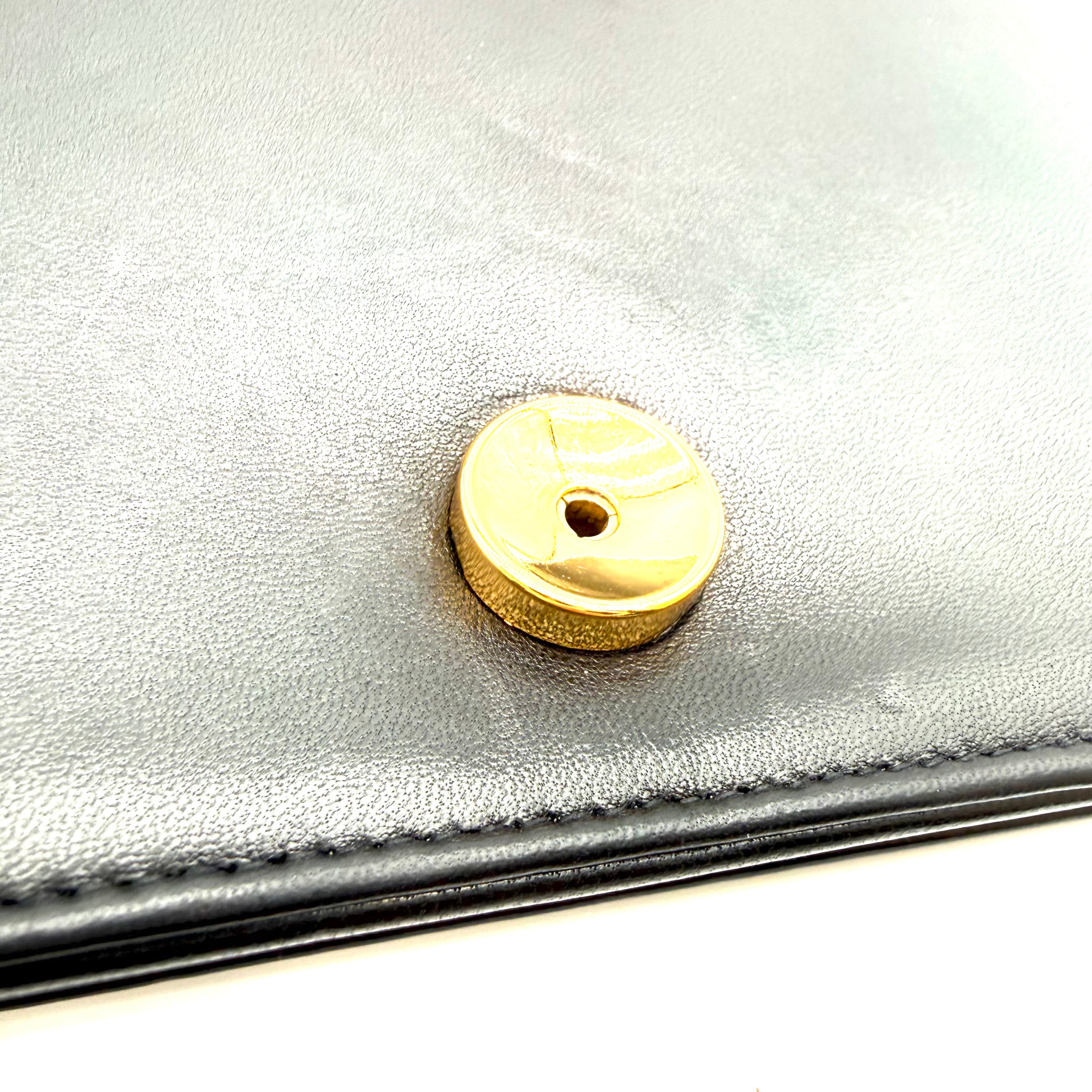 Chanel Vintage Full Flap | Black Quilted Lambskin | Gold Hardware