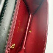 Chanel Vintage Full Flap | Black Quilted Lambskin | Gold Hardware