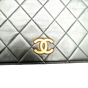 Chanel Vintage Full Flap | Black Quilted Lambskin | Gold Hardware