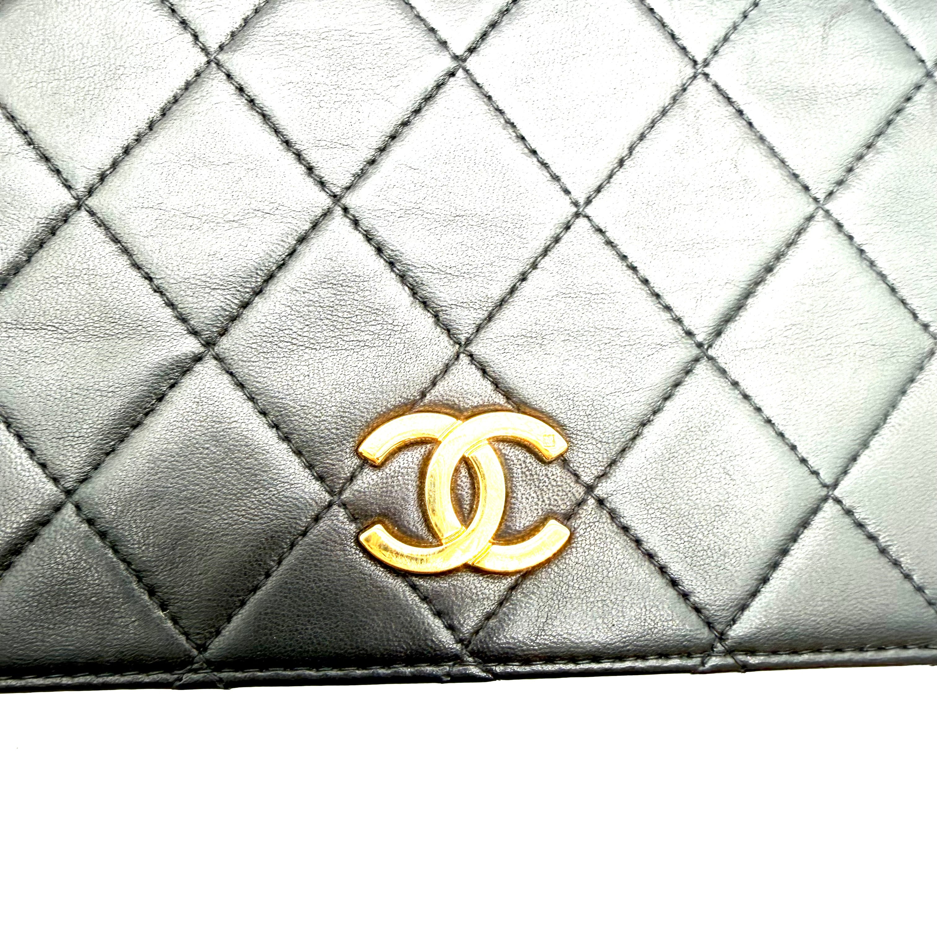 Chanel Vintage Full Flap | Black Quilted Lambskin | Gold Hardware