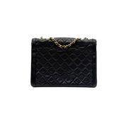 Chanel Vintage Diana Flap | Black Quilted Lambskin | Gold Hardware