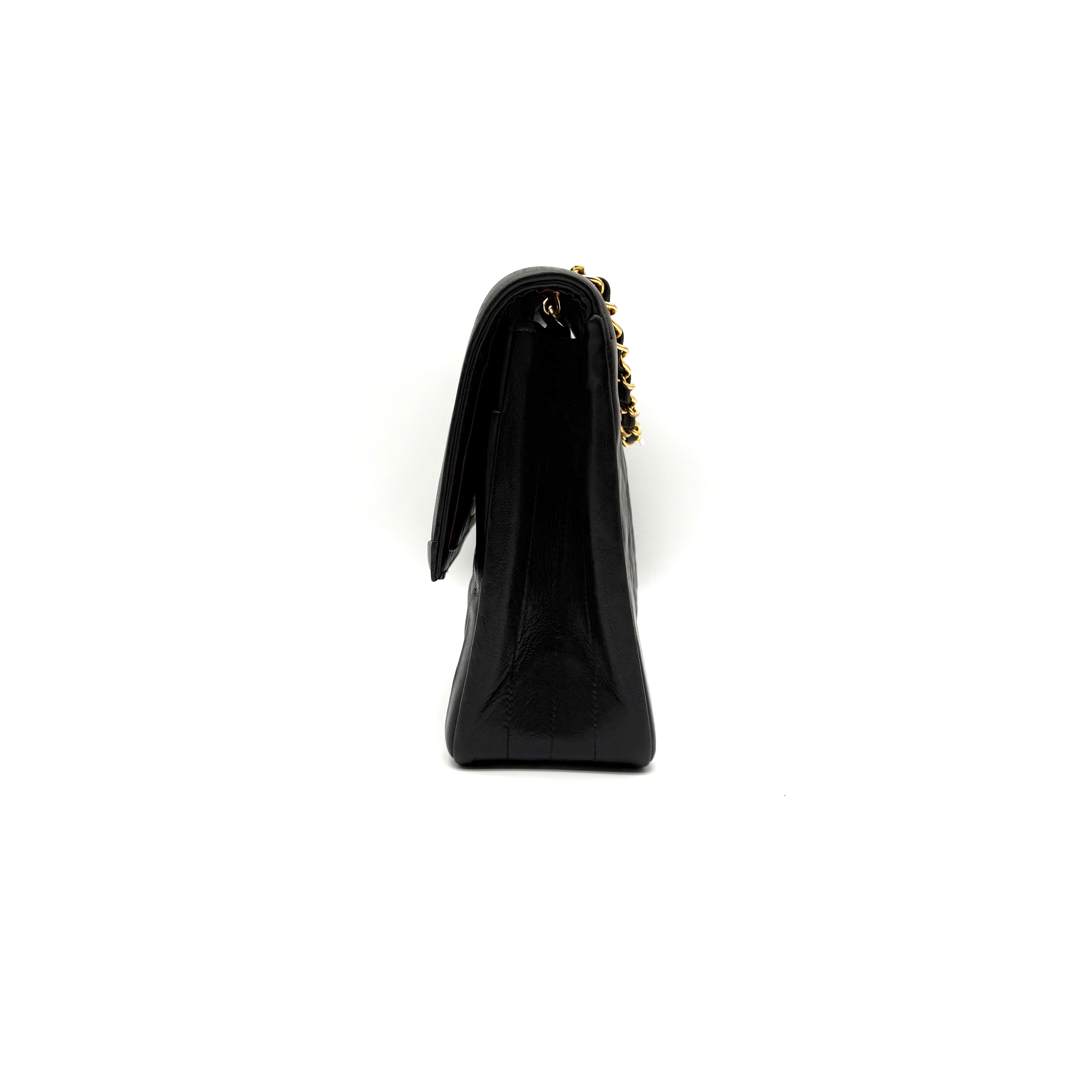 Chanel Vintage Diana Flap | Black Quilted Lambskin | Gold Hardware
