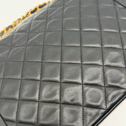 Chanel Vintage Diana Flap | Black Quilted Lambskin | Gold Hardware