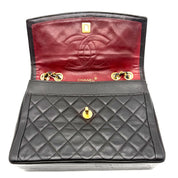 Chanel Vintage Diana Flap | Black Quilted Lambskin | Gold Hardware
