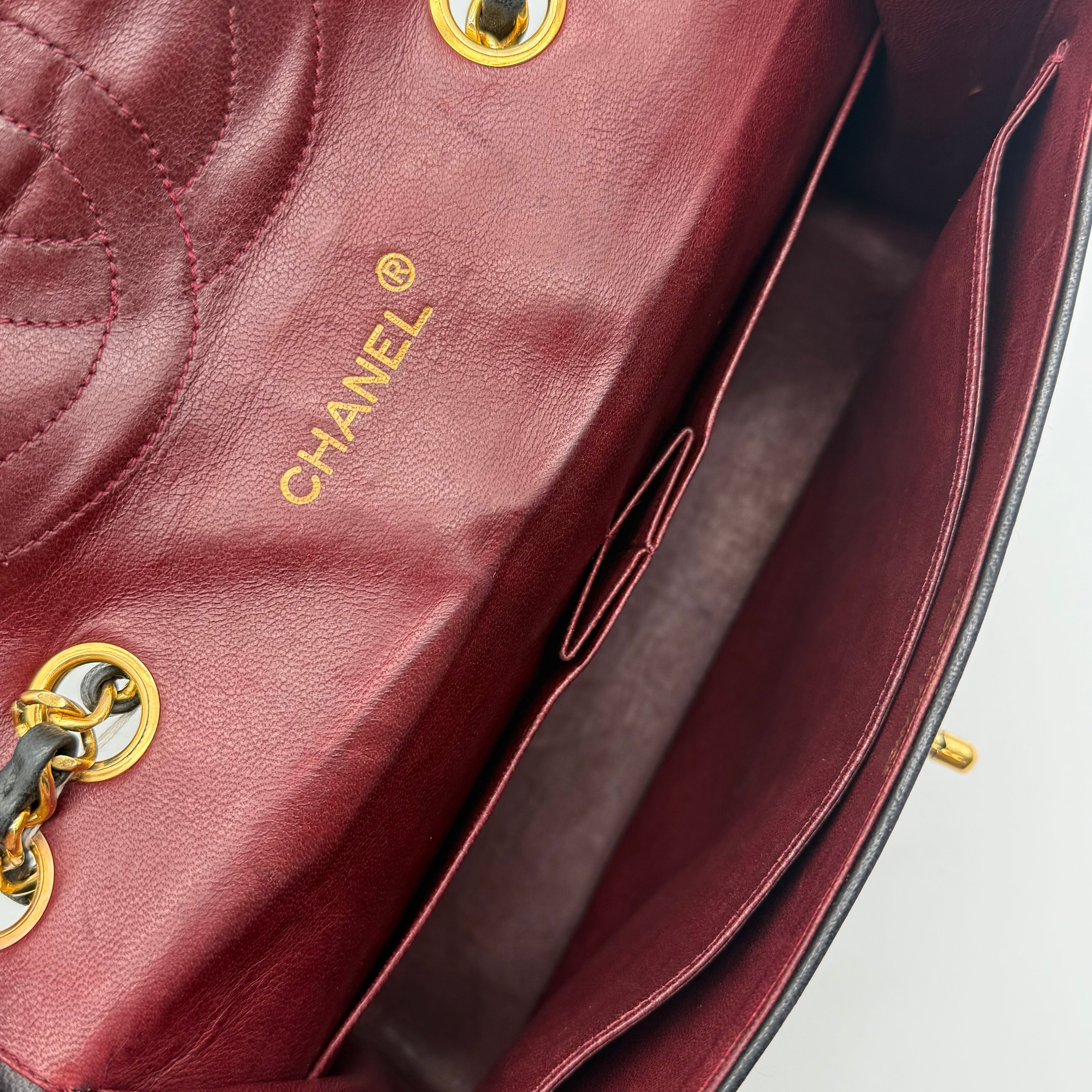 Chanel Vintage Diana Flap | Black Quilted Lambskin | Gold Hardware