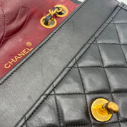 Chanel Vintage Diana Flap | Black Quilted Lambskin | Gold Hardware