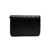 Vintage Chanel Quilted Flap Bag | Black Lambskin | Gold Hardware