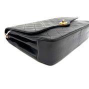 Vintage Chanel Quilted Flap Bag | Black Lambskin | Gold Hardware