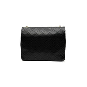 Vintage Chanel Quilted Flap Bag | Black Lambskin | Gold Hardware