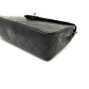 Vintage Chanel Quilted Flap Bag | Black Lambskin | Gold Hardware