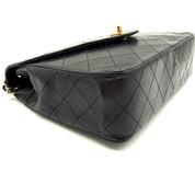 Vintage Chanel Quilted Flap Bag | Black Lambskin | Gold Hardware