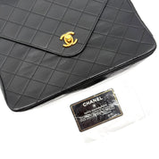 Vintage Chanel Quilted Flap Bag | Black Lambskin | Gold Hardware