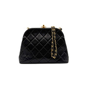Chanel | Vintage Bombé Frame Bag | Quilted Lambskin | Gold Hardware