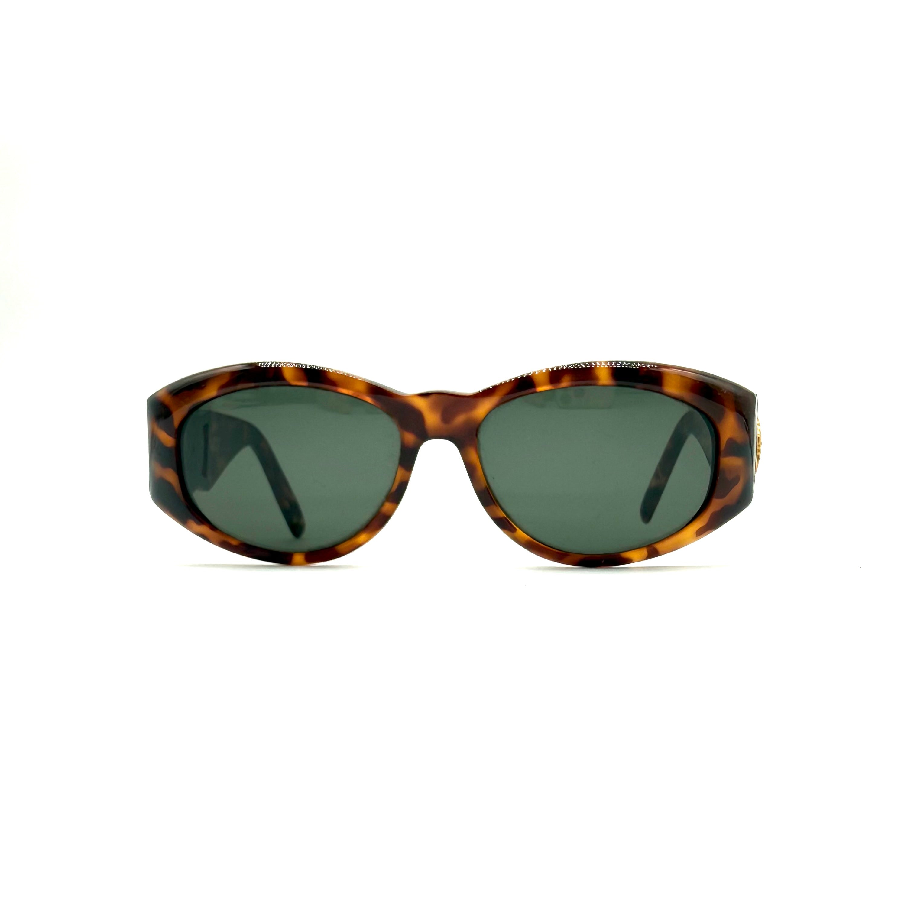 Gianni Versace | Vintage Tortoiseshell Sunglasses | Medusa Medallion | Gold Hardware