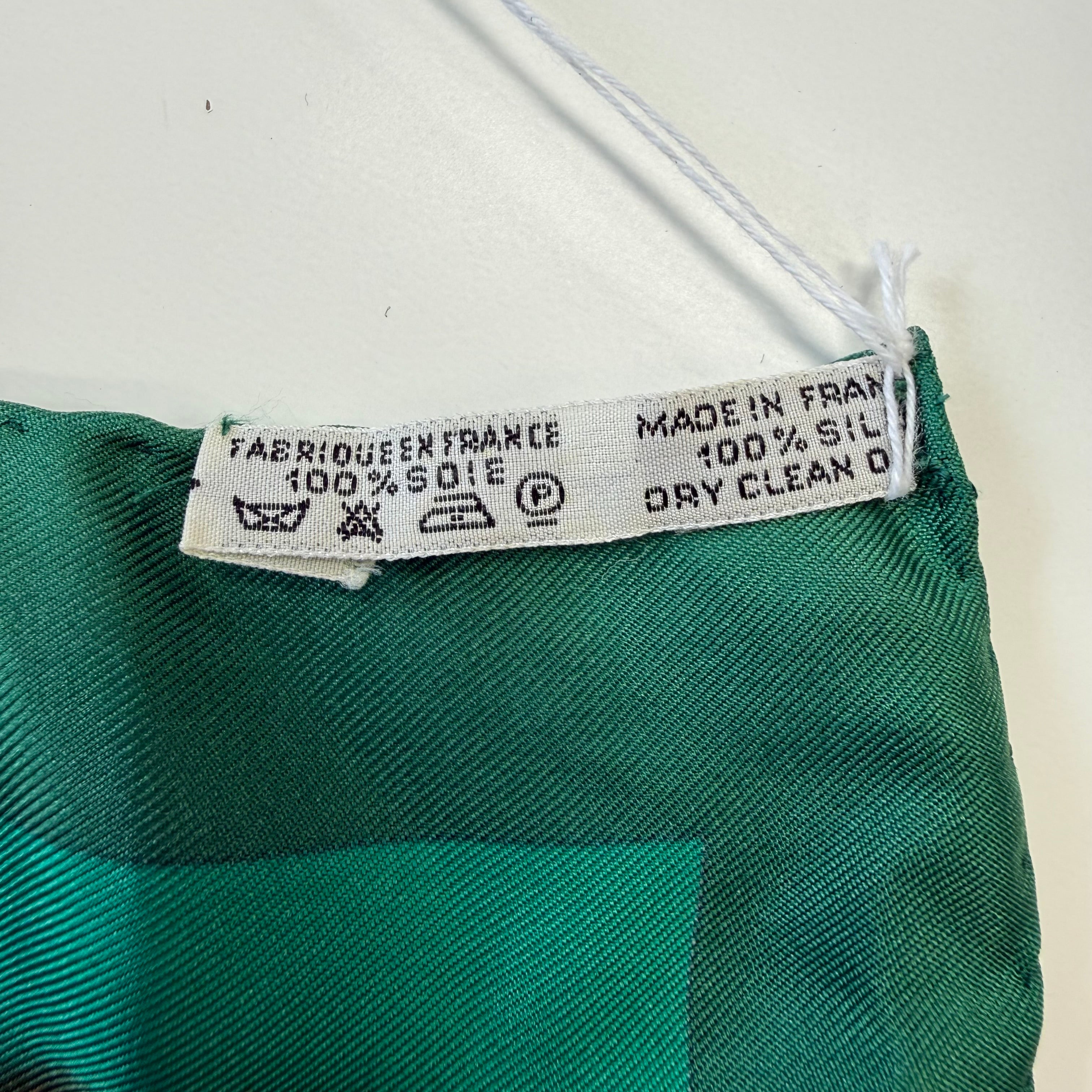 Hermès | "Casques Militaires" Silk Scarf | Green, Gold & Red (85cm)
