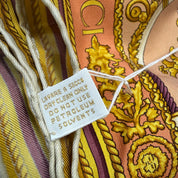 Gucci | Silk Scarf | Neoclassical Furniture Print | Ivory & Gold (85cm)
