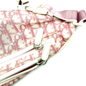 Christian Dior | Trotter Girly Pink Diorissimo Belt Bag | "2" Racing Stripe Detail | White Trim