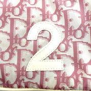 Christian Dior | Trotter Girly Pink Diorissimo Belt Bag | "2" Racing Stripe Detail | White Trim