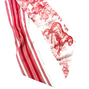 Dior | Toile de Jouy Twilly Silk Scarf | Red & White | Jungle Print