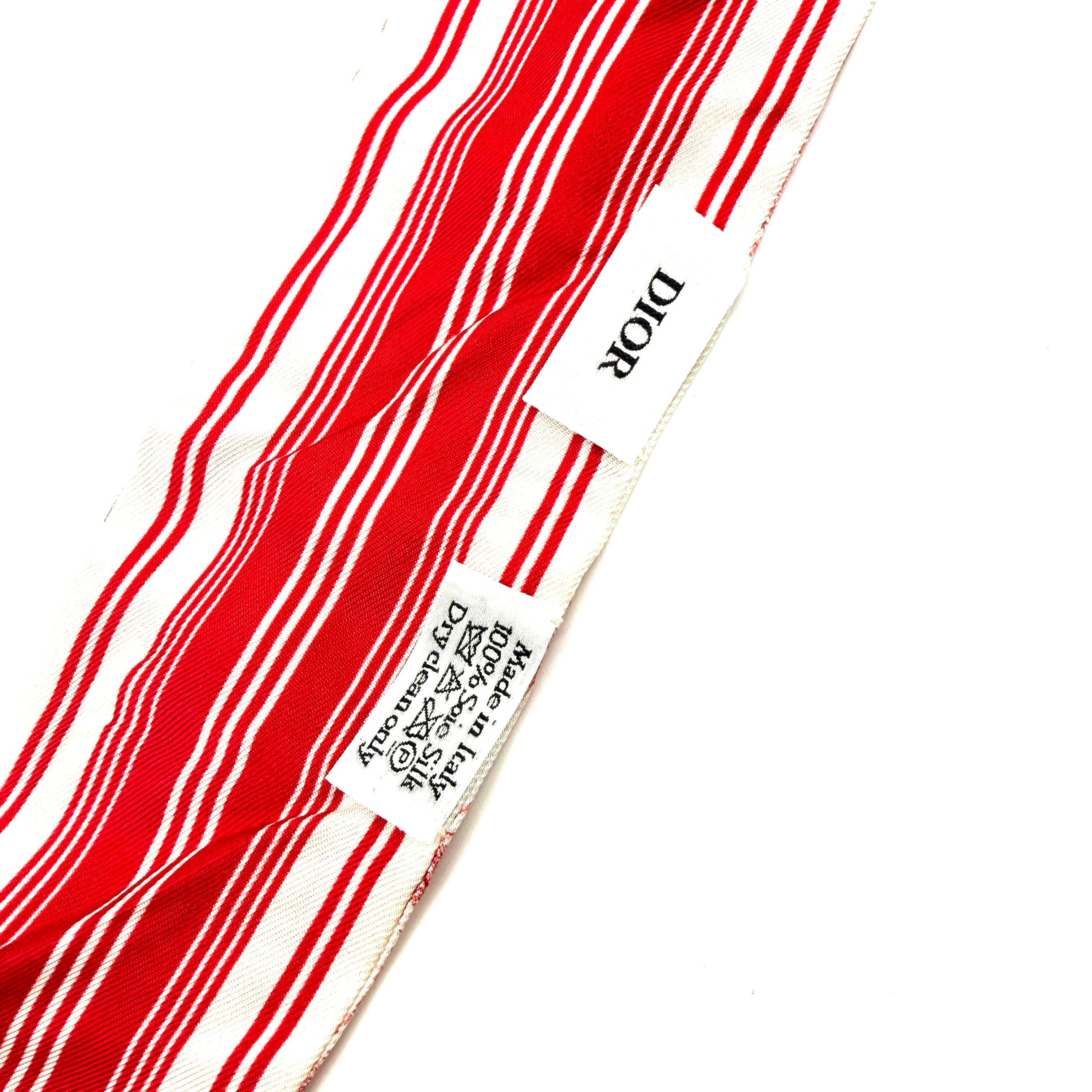 Dior | Toile de Jouy Twilly Silk Scarf | Red & White | Jungle Print