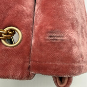 Chanel | 2.55 Reissue 225 Double Flap | Pink Velvet | Aged Gold Hardware