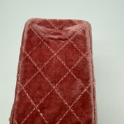 Chanel | 2.55 Reissue 225 Double Flap | Pink Velvet | Aged Gold Hardware