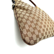 Gucci | GG Canvas Hobo Bag | Leather Trim | Gold Hardware