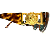 Gianni Versace | Vintage Tortoiseshell Sunglasses | Medusa Medallion | Gold Hardware