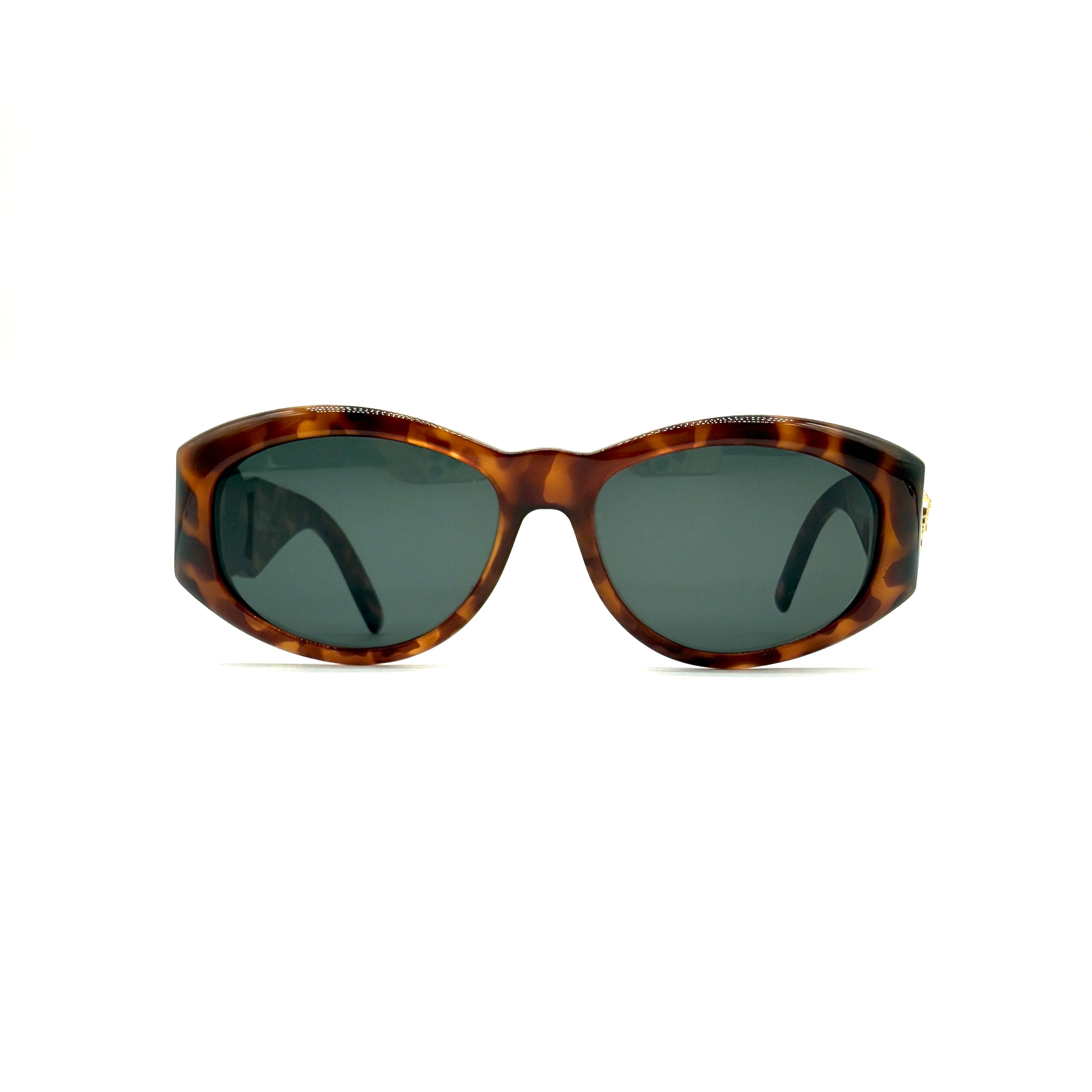 Gianni Versace | Vintage Tortoiseshell Sunglasses | Medusa Medallion | Gold Hardware