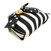 Christian Dior | Striped Cosmetic Pouch | Polka Dot Bow | Gold Hardware