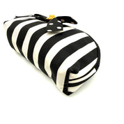 Christian Dior | Striped Cosmetic Pouch | Polka Dot Bow | Gold Hardware