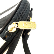 Christian Dior | Striped Cosmetic Pouch | Polka Dot Bow | Gold Hardware