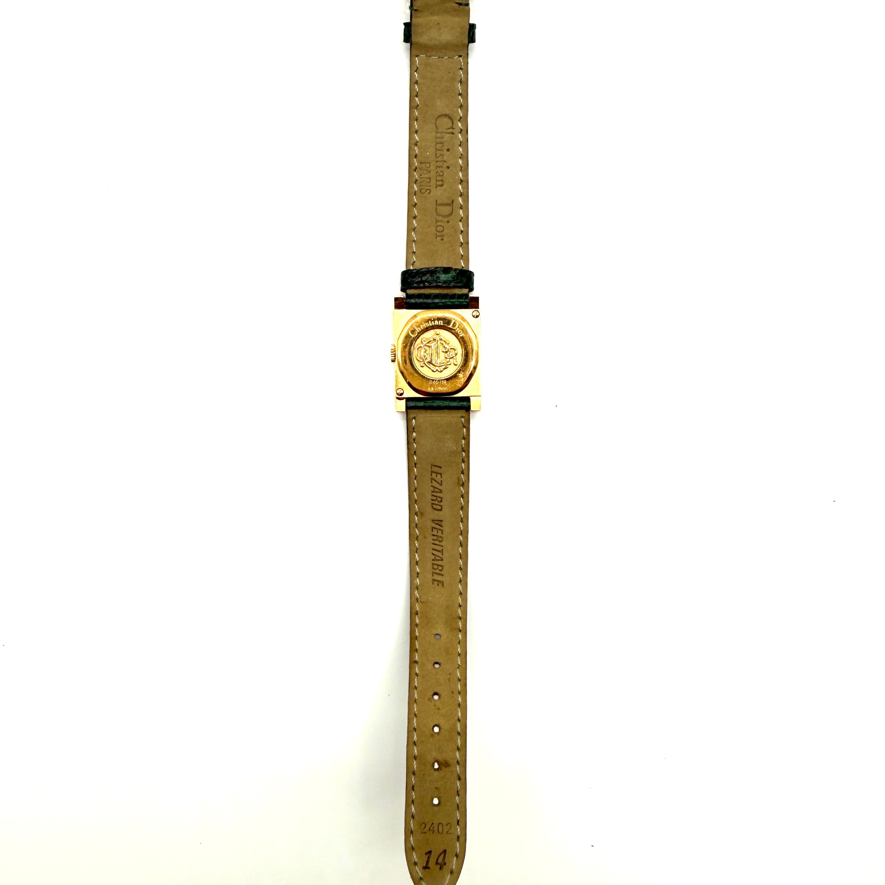Christian Dior | Malice Watch | Green Lizard Strap