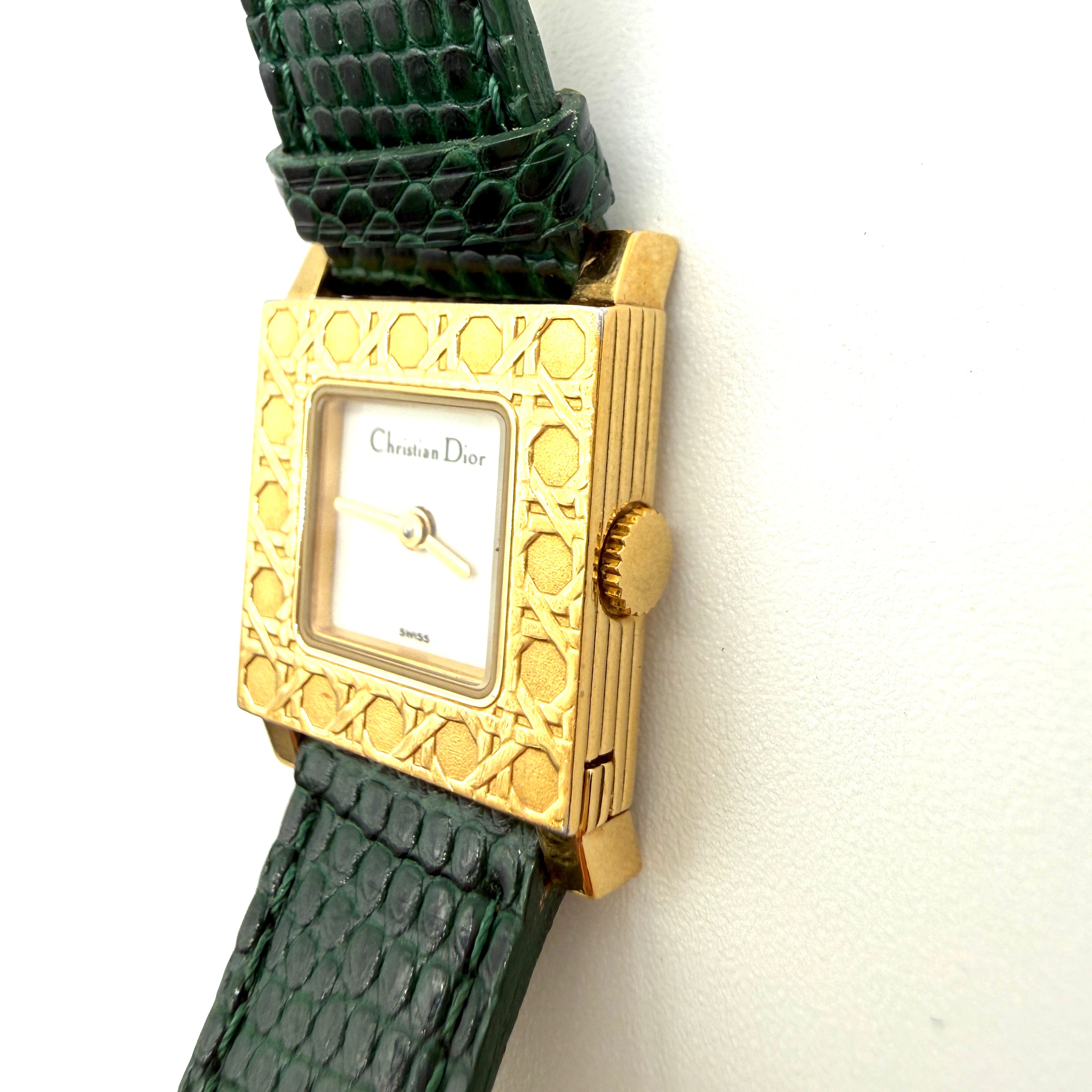 Christian Dior | Malice Watch | Green Lizard Strap