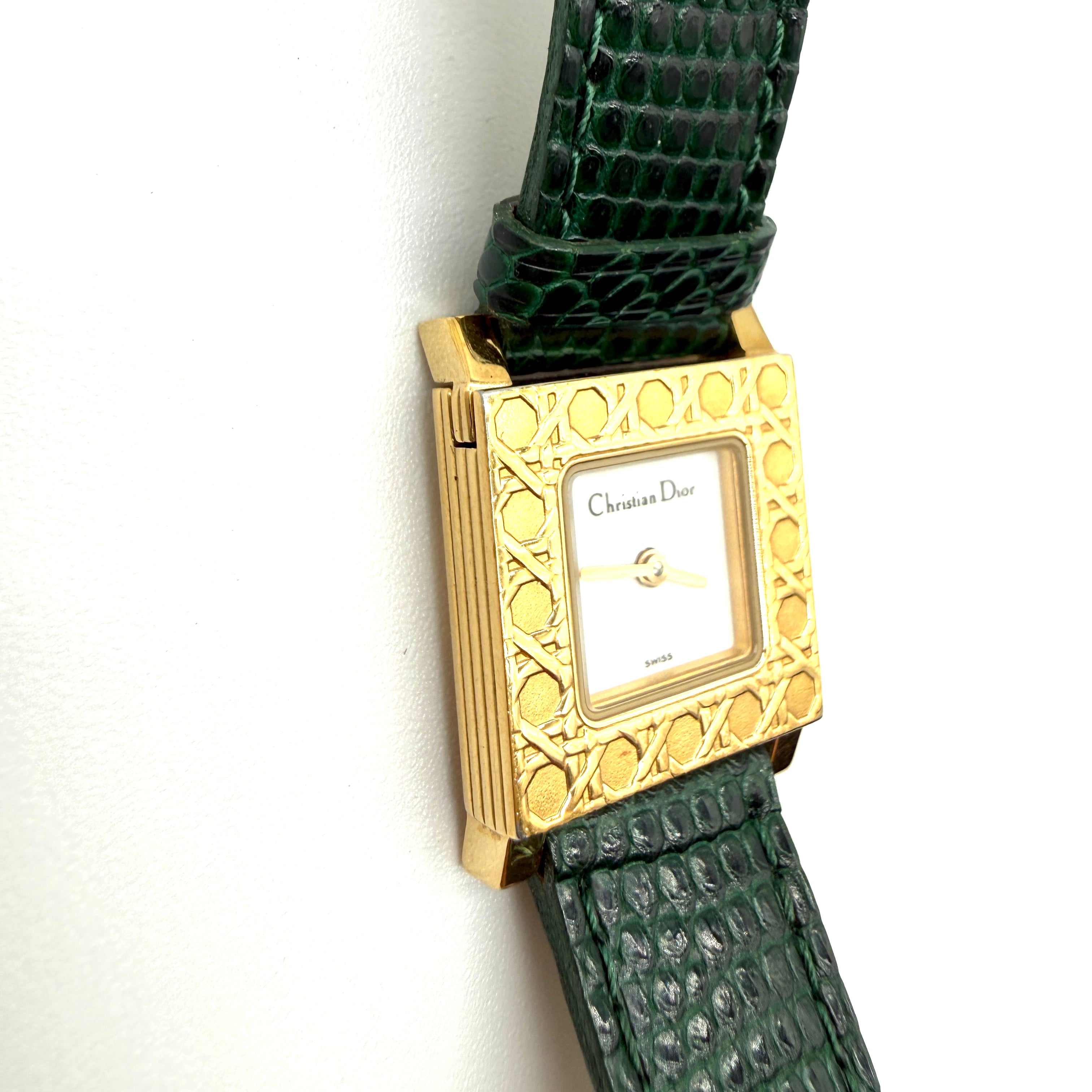 Christian Dior | Malice Watch | Green Lizard Strap