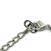 Christian Dior | Curb Chain ID Bracelet | Silver-Tone | Lobster Clasp (23cm)
