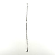 Christian Dior | Curb Chain ID Bracelet | Silver-Tone | Lobster Clasp (23cm)