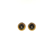 Chanel | Round CC Logo Clip-On Earrings | Gold-Tone | Clip-On