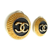 Chanel | Round CC Logo Clip-On Earrings | Gold-Tone | Clip-On