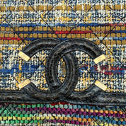 Chanel | Tweed & Python-Trim Flap Bag | Top Handle | Gold-Tone