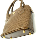 Fendi | Selleria Lizard Bowling Bag | Micro Top Handle | Gold-Tone