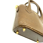 Fendi | Selleria Lizard Bowling Bag | Micro Top Handle | Gold-Tone