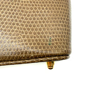 Fendi | Selleria Lizard Bowling Bag | Micro Top Handle | Gold-Tone